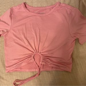 pink crop top:) NEVER BEEN WORN